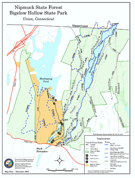 Nipmuck State Forest trail map