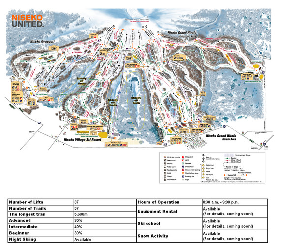 Niseko Ski Resort Map