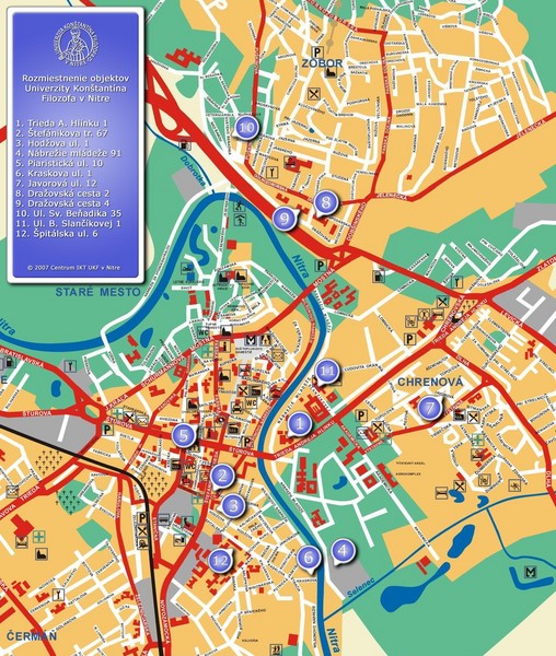 Nitra City Map