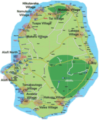 Niue Island Map