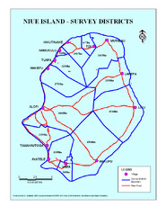 Niue Survey Districts Map