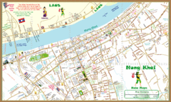 Nong Khai city map Nong Khai city map