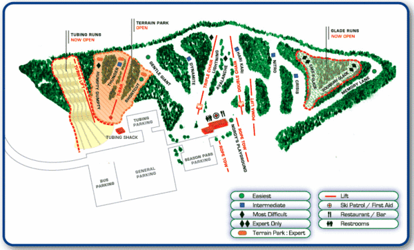 Nordic Mountain Ski Trail Map