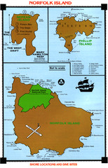 Norfolk Island dive sites Map