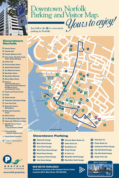 Norfolk, Virginia City Map