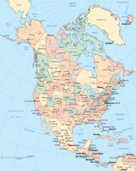 North America Map North America Map