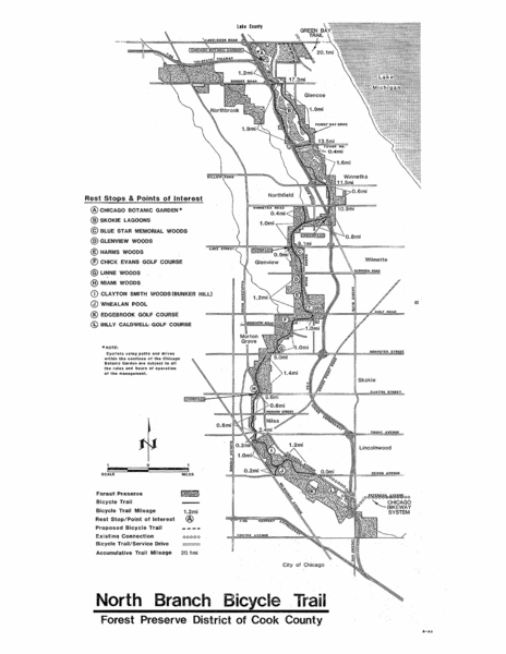 North Branch Bicycle Trail Map
