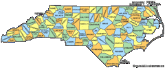 North Carolina Counties Map North Carolina Counties Map