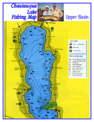 North Chautauqua Lake Fishing Map