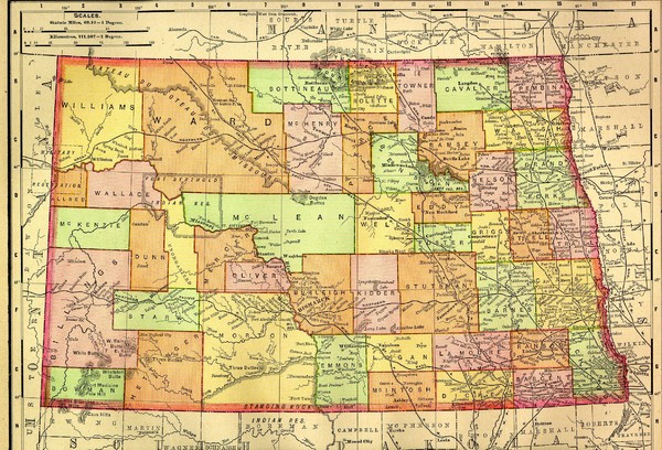 North Dakota Map