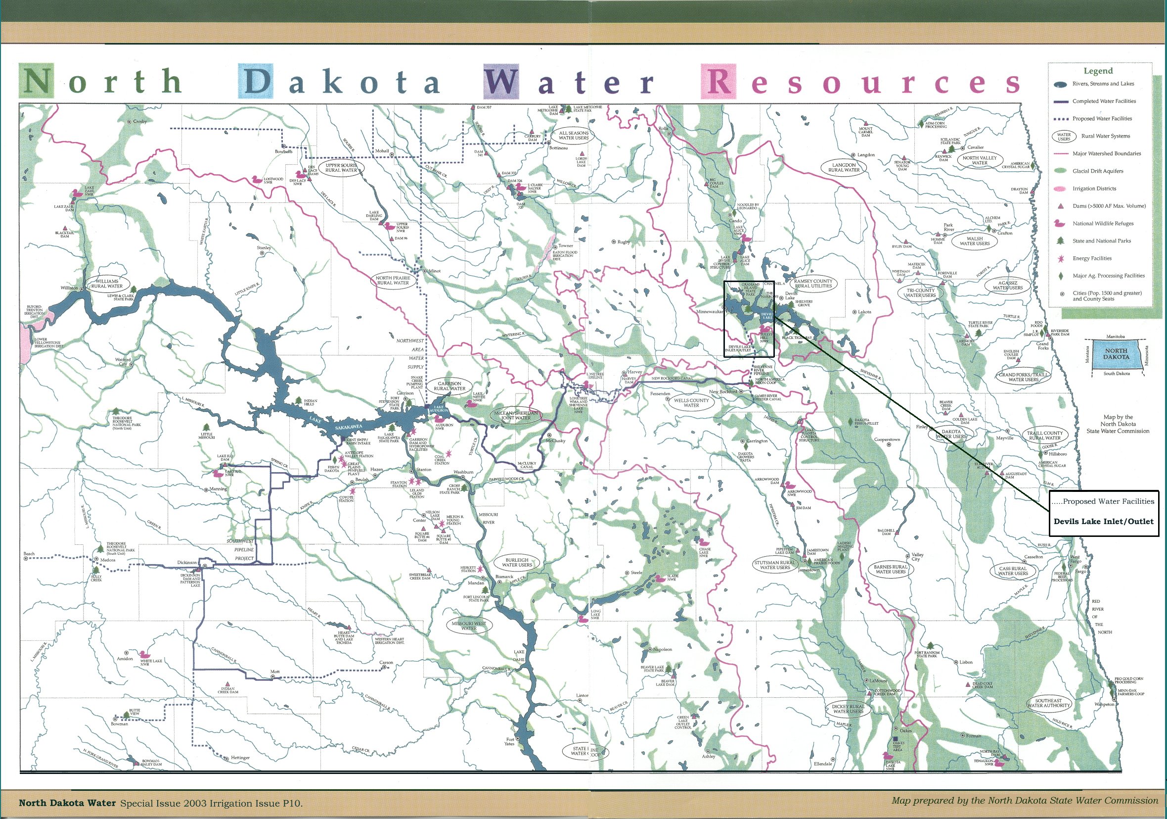 North Dakota Water Resources Map Lake Sakakawea North Dakota • mappery