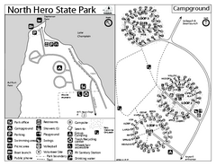 North Hero State Park Campground Map