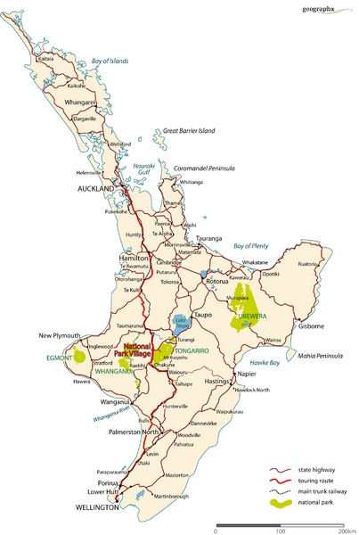 North Island Road Map
