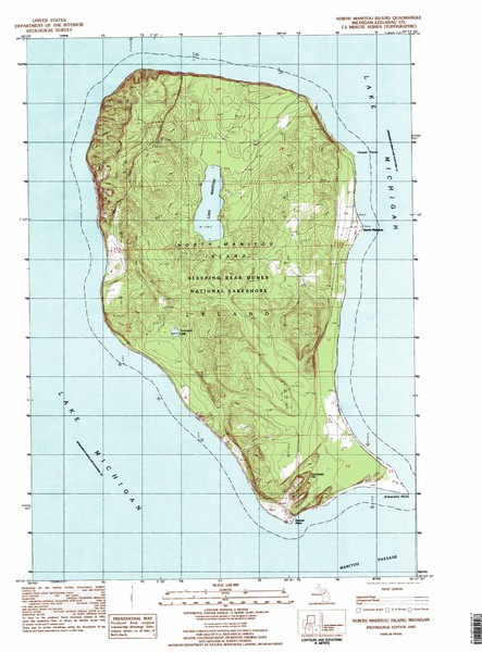 South Manitou Island Map North Manitou Island Map • Mappery