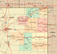 Northeast Colorado Map