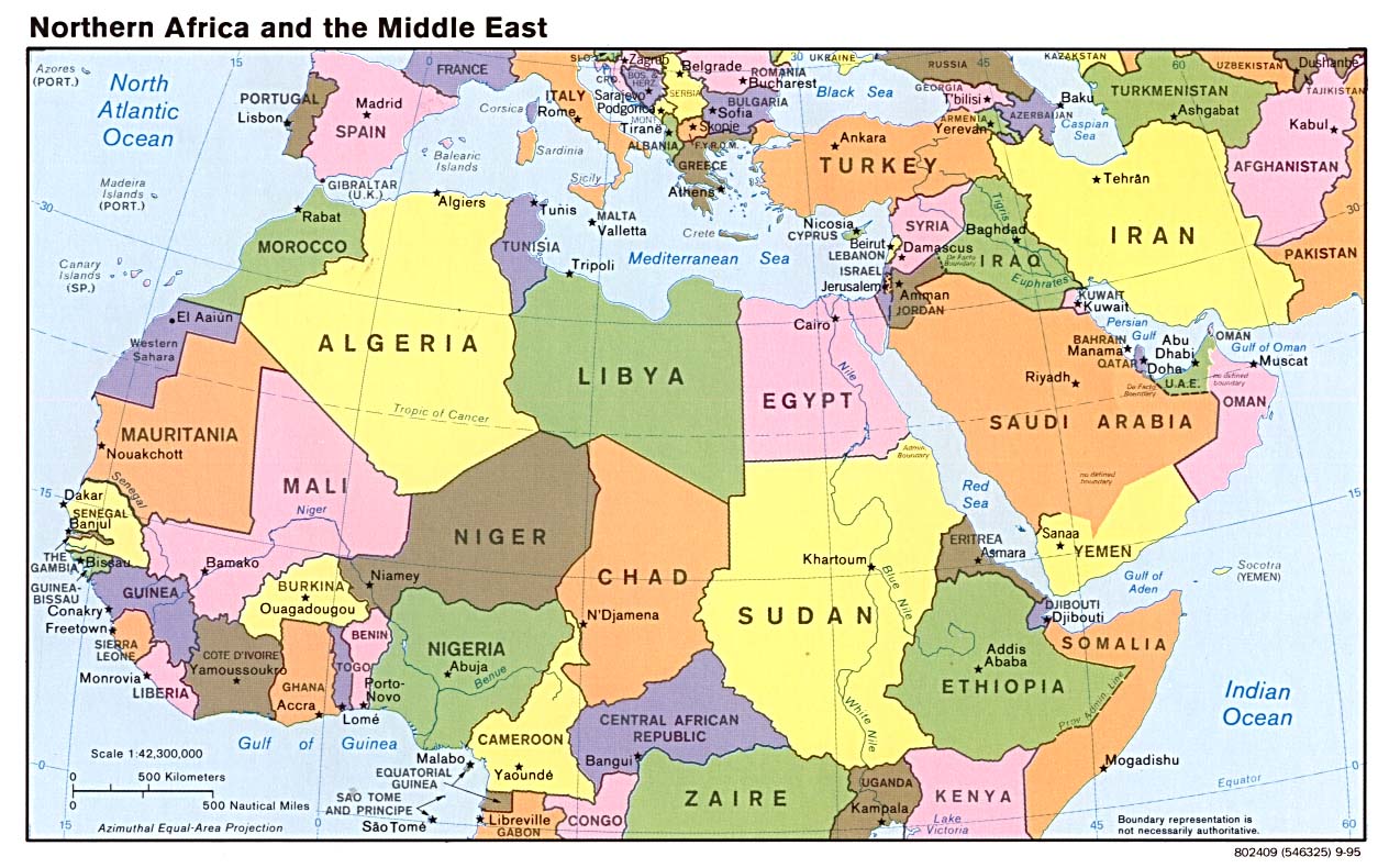 Northern Africa Map - Northern Africa • mappery