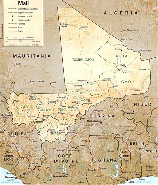 Northern Africa Tourist Map