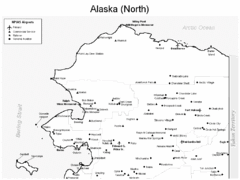 Northern Alaska Airports Map