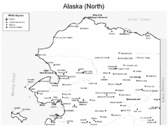 Northern Alaska Airports Map Northern Alaska Airports Map