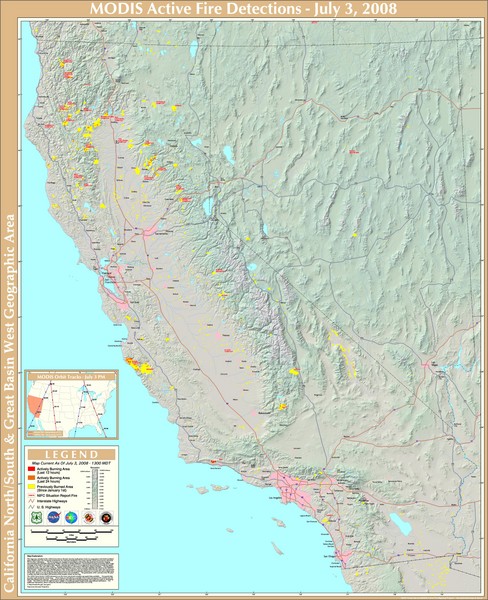 Northern California Fire Detection Map