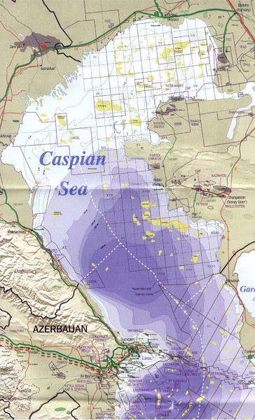 Northern Caspian Sea Map