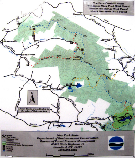 Northern Catskill Trail Map