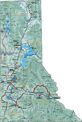 Northern Idaho Road Map