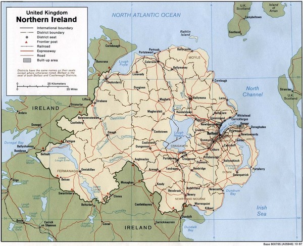 Northern Ireland Map