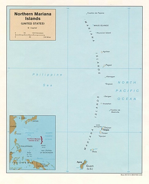 Northern Mariana Islands Map