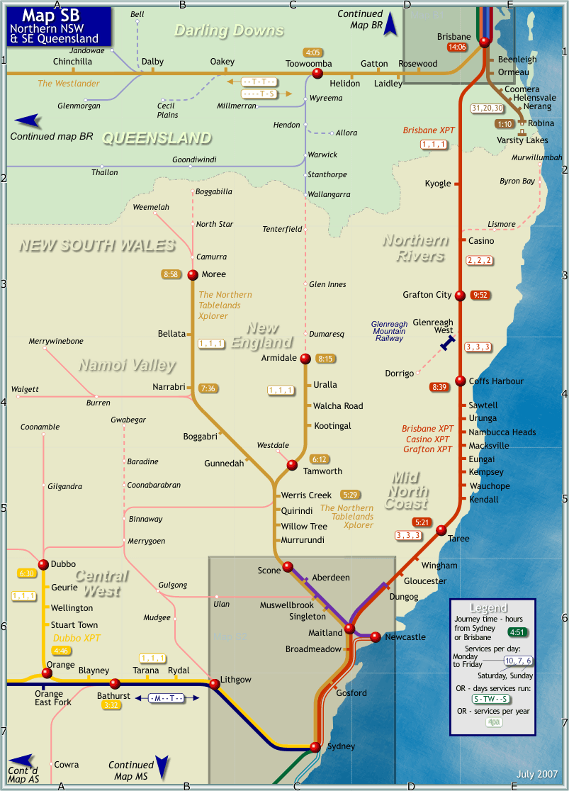 Northern New South Wales Map Northern New South Wales Australia • mappery