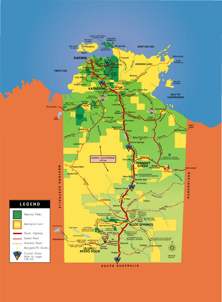 Northern Territory Map