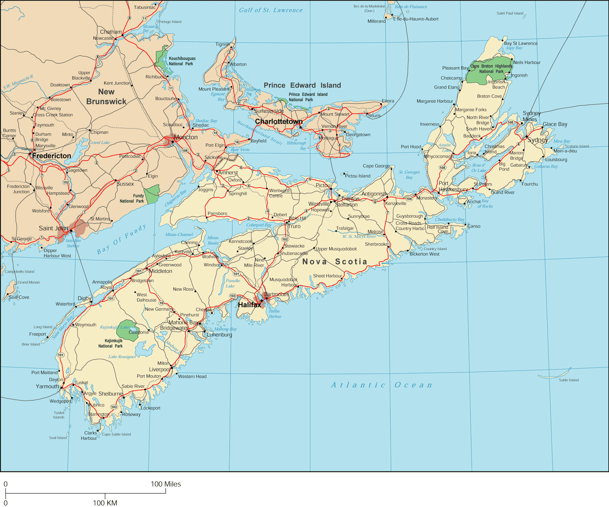 Nova Scotia Map - Nova Scotia Canada • mappery