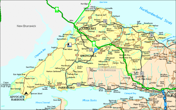 Nova Scotia Tourist Map