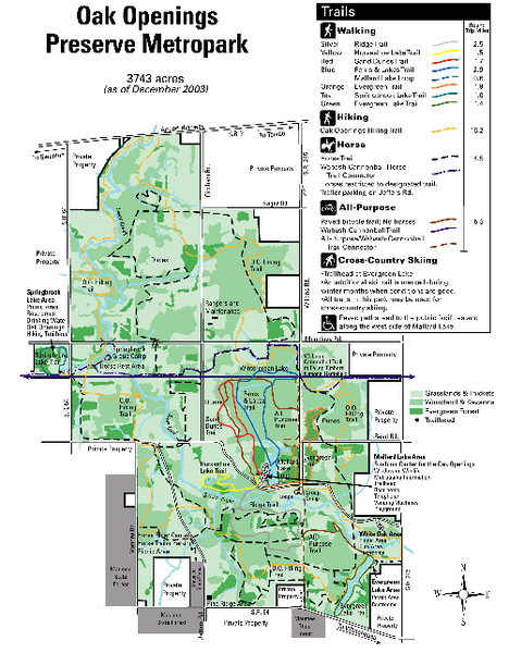 Oak Openings Metropark Map