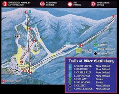 Ober Gatlinburg Ski Resort Ski Trail Map