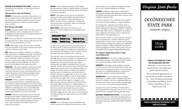 Occoneechee State Park Map