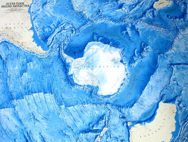 Ocean Floor Around Antarctica Map