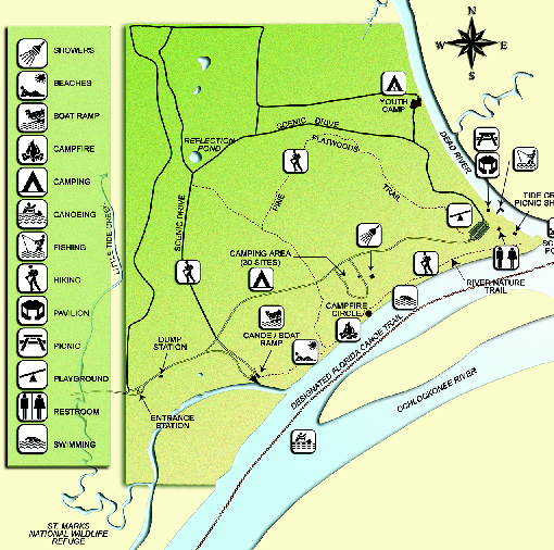 Ochlockonee River State Park Map