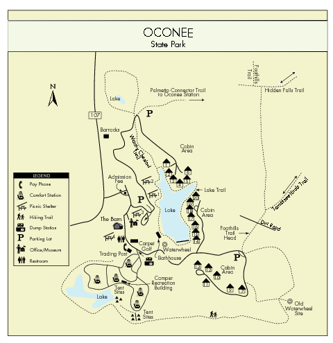 Oconee State Park Map