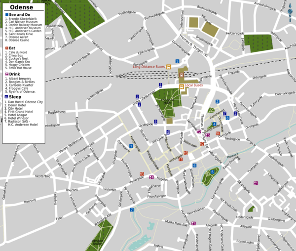 City map Odense Denmark pdf