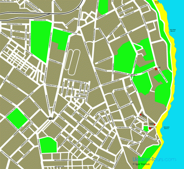 Odessa Street Map
