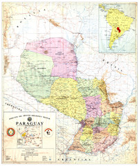 Official map of Paraguay