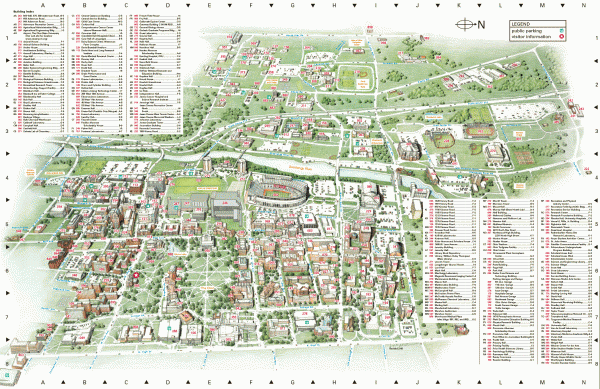 Ohio State University - main campus map