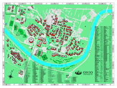 Ohio University Map