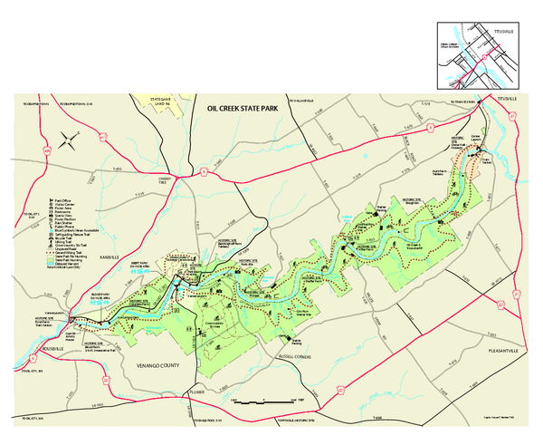 Oil Creek State Park map