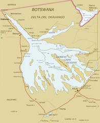 Okavango Delta Map