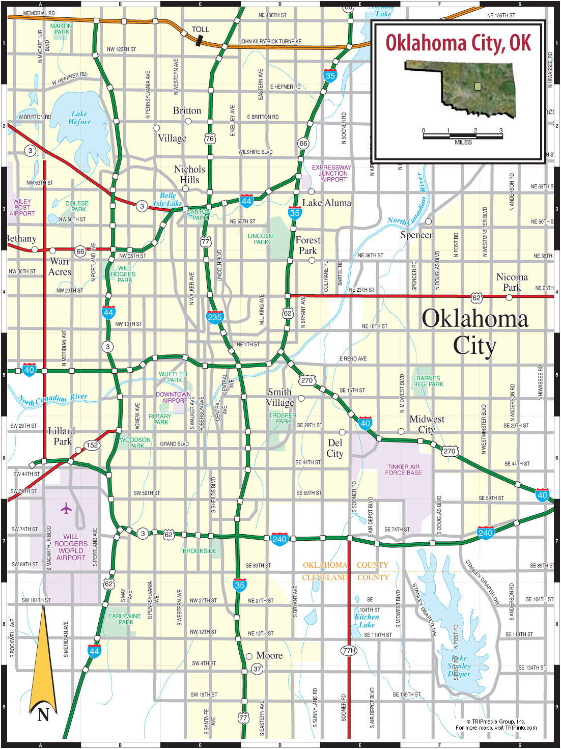 Oklahoma City Oklahoma City Map Oklahoma City Oklahoma • mappery
