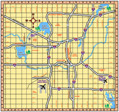 Oklahoma City, Oklahoma Tourist Map