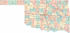 Oklahoma Road Map