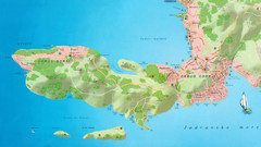 Okrug Donji and Okrug Gornji Tourist Map